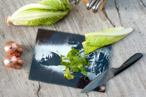 Star Wars Han Solo Frozen in Carbonite Glass Cutting Board Perspective: right