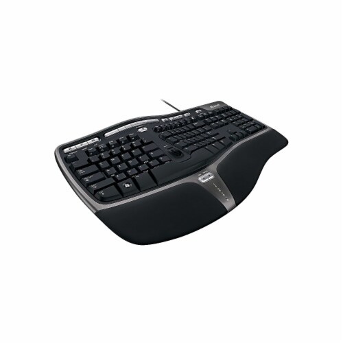 Microsoft Natural Ergonomic 4000 Wired Keyboard - Black, 1