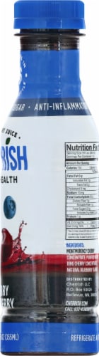 Cherrish Your Health Tart Cherry Blueberry Juice Perspective: right