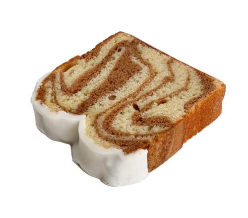 Simple Joys Sliced Iced Cinnamon Swirl Cake Perspective: right