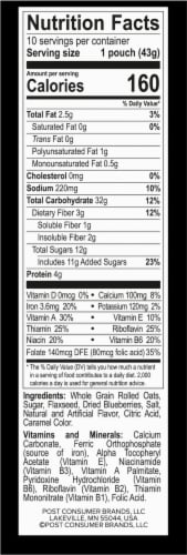 Better Oats® Thick & Hearty Blueberry Muffin Instant Oatmeal Packets Perspective: right