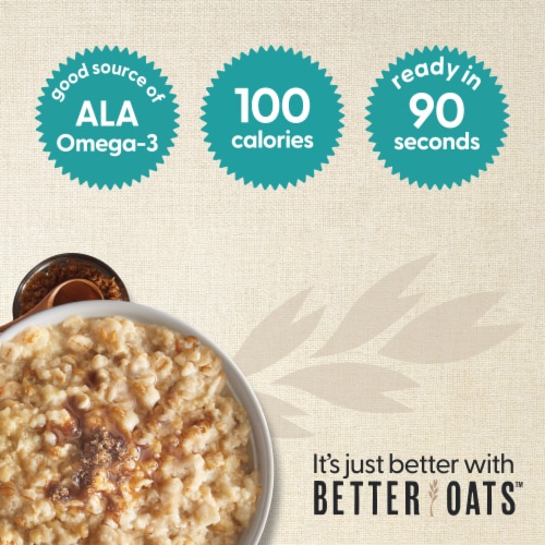 Better Oats® 100 Calories Maple & Brown Sugar Instant Oatmeal Perspective: right