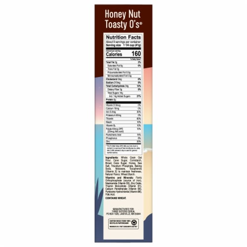 Mom's Best® Honey Nut Toasty O's Cereal Perspective: right