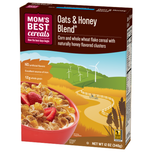 Mom's Best Oats & Honey Blend Cereal Perspective: right