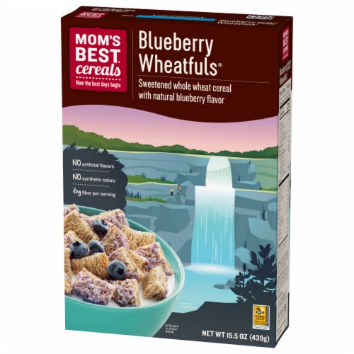 Mom's Best Blueberry Wheatfuls Cereal Perspective: right