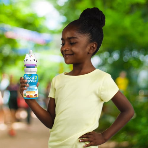 good2grow® Fruit Fusion Organic Low Sugar Juice Bottle Perspective: right