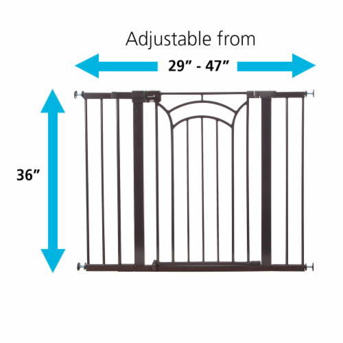 Safety 1st Easy Install Tall & Wide Walk-Through Baby Gate 29-47 Perspective: right