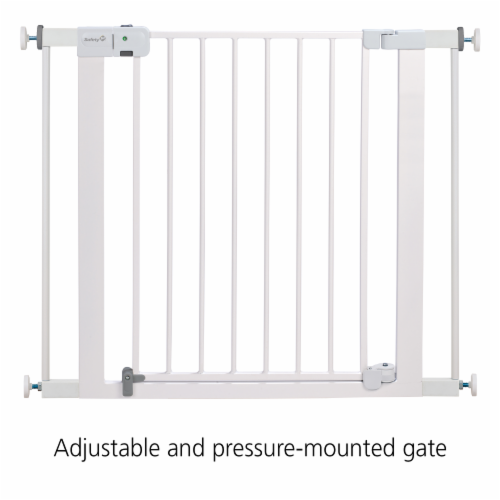 Safety 1St® Tension Mount Auto-Close Safety Gate In Grey Perspective: right