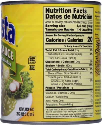Sun Vista Mild Green Enchilada Sauce Perspective: right
