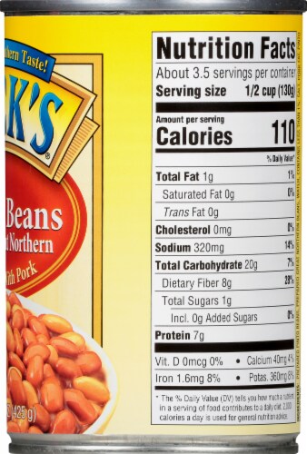 Luck's® Pinto & Great Northern Mixed Beans Seasoned with Pork Perspective: right
