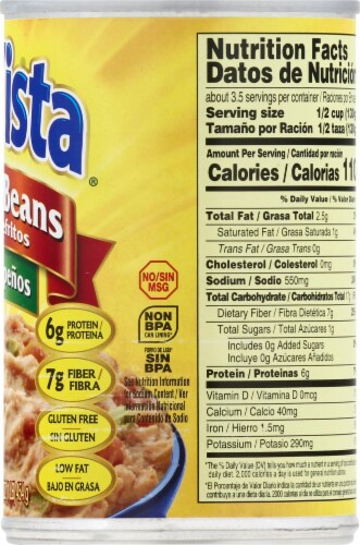 Sun Vista Spicy Refried Beans with Jalapenos Perspective: right