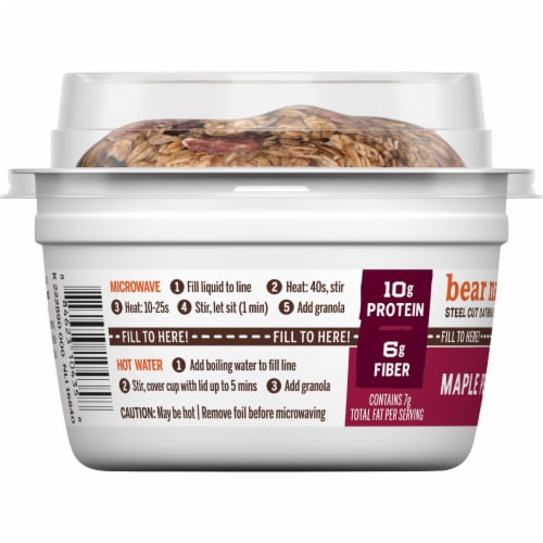Bear Naked Maple Pecan Granola and Steel Cut Oatmeal Perspective: right