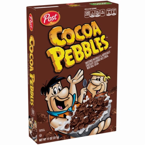 Post Cocoa Pebbles Cereal Perspective: right