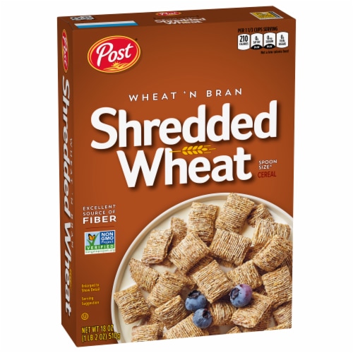 Post® Wheat 'N Bran Shredded Wheat Cereal Perspective: right