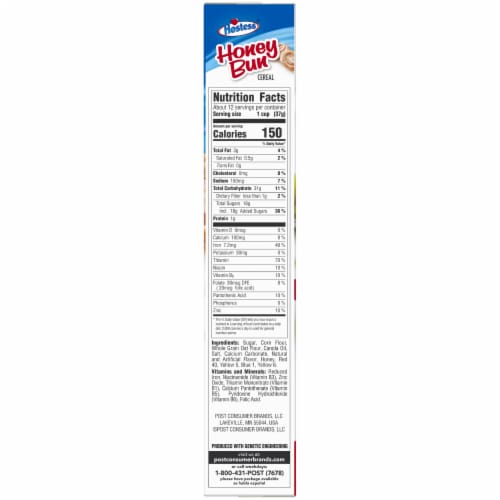 Post® Hostess Honey Bun Cereal Perspective: right