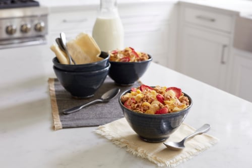 Post® Honey Bunches of Oats with Real Strawberries Cereal Perspective: right