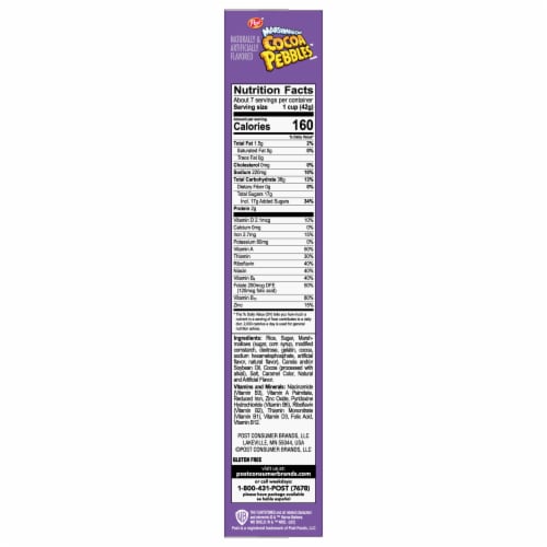 Post Marshmallow Cocoa Pebbles™ Cereal Perspective: right
