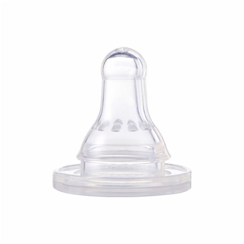First Essentials by Nuk Clear View Bottle, 9Oz, 3Pk, Medium Flow White 9Oz Perspective: right