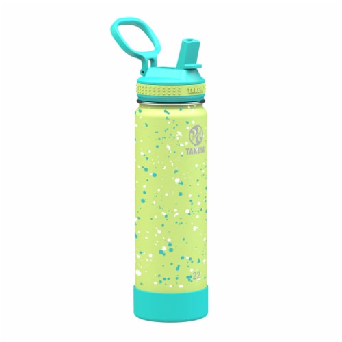 Takeya® Actives Confetti Straw Water Bottle - Green Grass Perspective: right