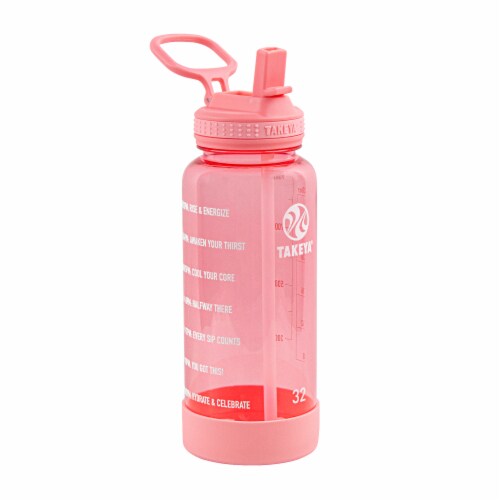 Takeya Mini Motivational Thermal Bottle - Flutter Pink Perspective: right