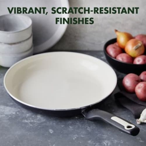GreenPan™ Rio Frying Pan Ceramic Non Stick - Black Perspective: right