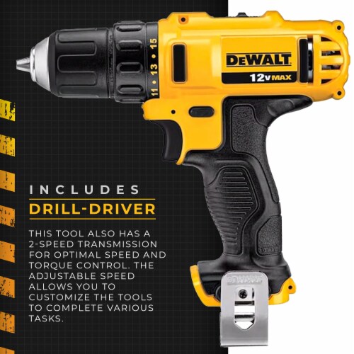 DeWalt 12V MAX Cordless Impact Driver and Drill Hand Tool Set with