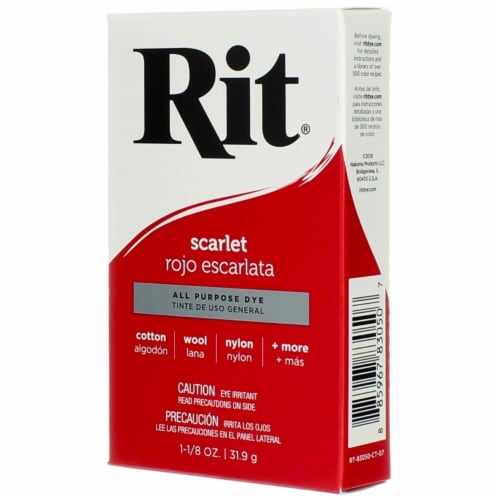 Rit Scarlet, All Purpose Powder Dye, Fabric Dye