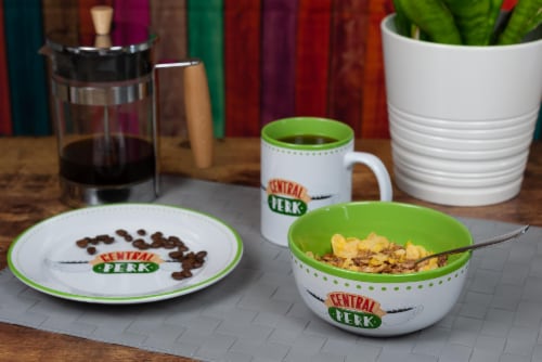 Friends Central Perk Coffee House Dining Set Collection | 3-Piece Dinner Set Perspective: right