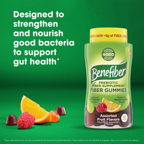 Benefiber Prebiotic Fiber Gummies for Digestive Health Perspective: right