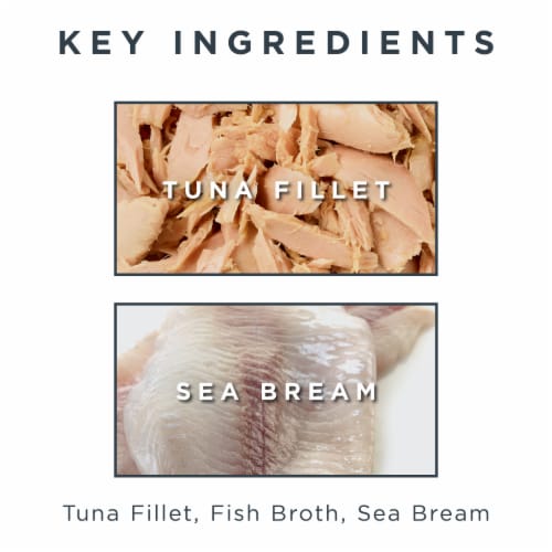 Reveal Tuna Fillet with Sea Bream Wet Cat Food Perspective: right