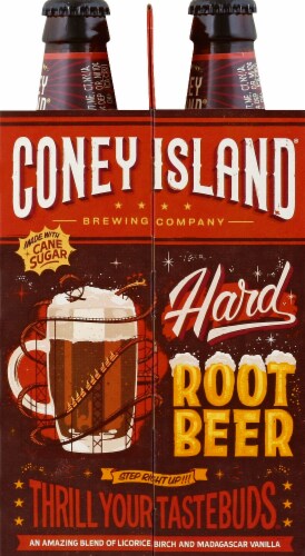 Coney Island Brewing Co. Hard Root Beer Perspective: right