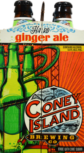 Coney Island Brewing Co. Ginger Ale Hard Soda Perspective: right