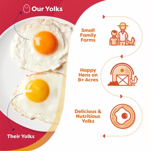 Happy Egg Co.® Free Range Large Brown Eggs Perspective: right