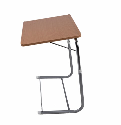 Mind Reader Adjustable Height Folding Laptop TV Tray - Brown Perspective: right