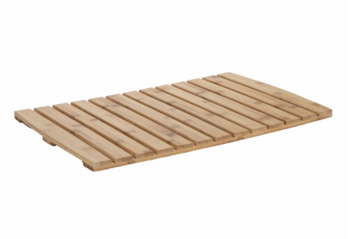 Mind Reader Bamboo Shower Bath Mat Perspective: right