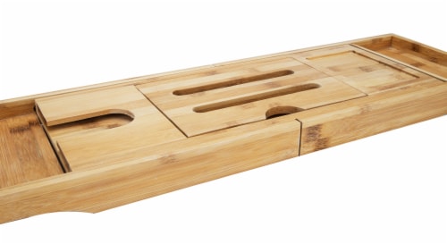 Mind Reader Luxury Extendable Bamboo Bath Caddy - Brown Perspective: right