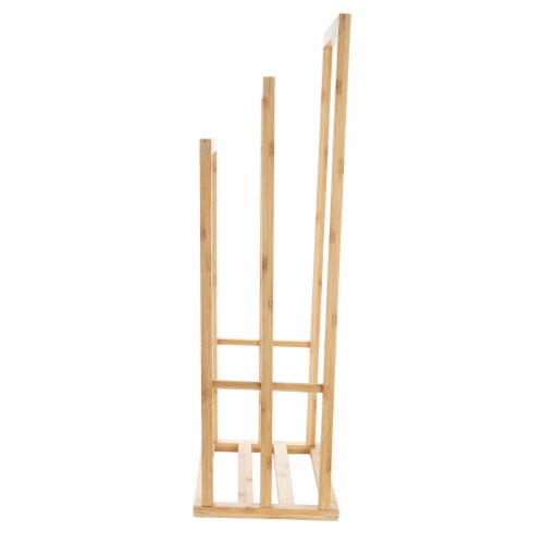 Mind Reader 3-Tier Freestanding Bamboo Drying Rack Perspective: right