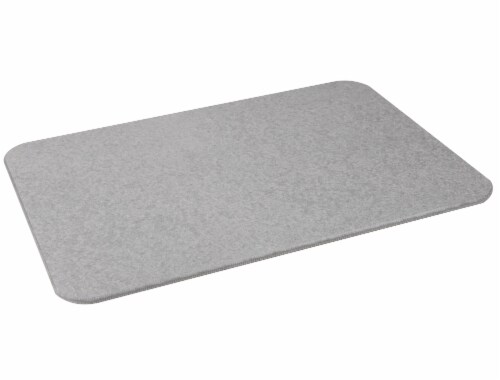 Mind Reader Diatomite Fast Drying Bath Mat - Gray Perspective: right