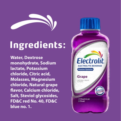 Electrolit™ Grape Electrolyte Beverage Perspective: right