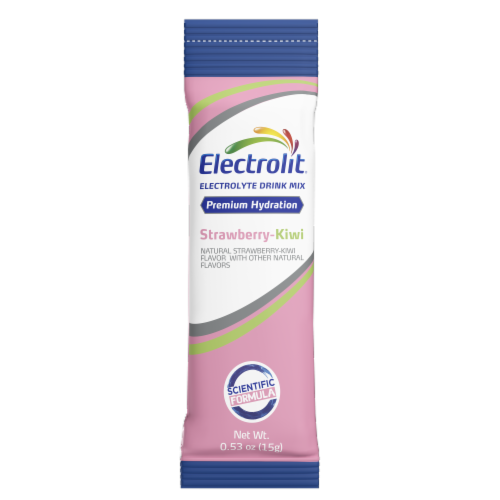 Electrolit Electrolyte Strawberry Kiwi Drink Mix Perspective: right