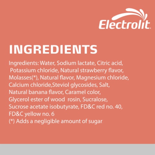 Electrolit Premium Hydration Zero Sugar Strawberry Banana Sports Drink Multipack Bottles Perspective: right