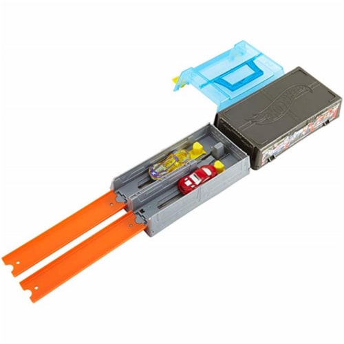Hot wheels track builder display best sale launcher with 2 vehicles