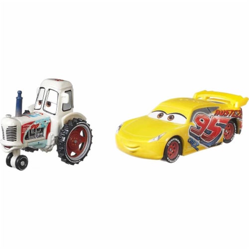 Disney Pixar Cars Bumper Save Racing Tractor and Rust-Eze Cruz Ramirez Perspective: right