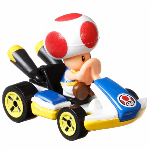 Mattel® Hot Wheels® Mario Kart™ Toad Standard Kart Vehicle Perspective: right