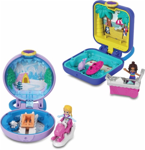 Mattel Polly Pocket Market Tiny Compact Figure Playset Perspective: right