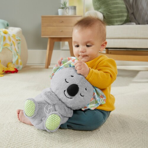 Fisher-Price Soothe 'n Snuggle Koala, Musical Plush Baby Toy with Realistic Breathing Motion Perspective: right
