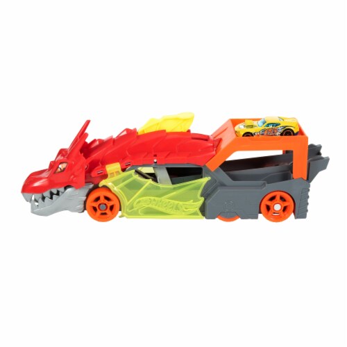 Mattel Hot Wheels® City Dragon Launch Transporter Vehicle Perspective: right