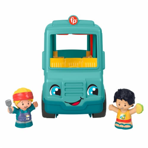 Fisher-Price Little People Serve It Up Food Truck, Push-Along Musical Toy Vehicle w/ Figures Perspective: right