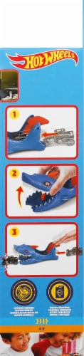 Mattel Hot Wheels Shark Launcher and Car Perspective: right