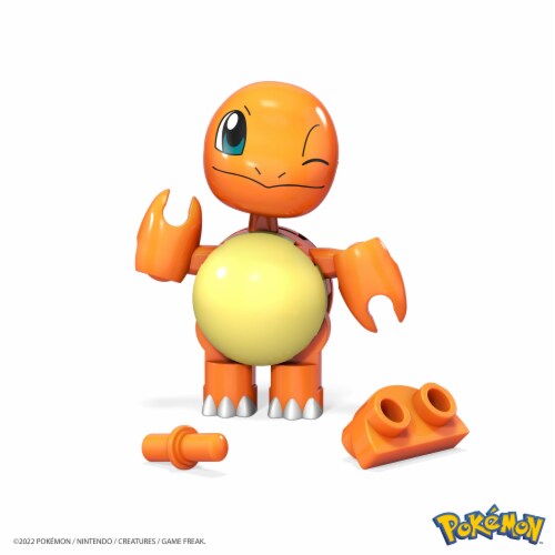 Mega Construx Pokemon Charmander Construction Set, Building Toys for Kids  [ Exclusive] , Red, 16 pieces